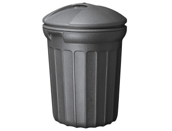 36% off United Solutions 32-Gallon Molded Trash Can with Lid