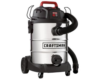 23% off Craftsman 8 Gallon Stainless Steel 4 HP Wet/Dry Vac