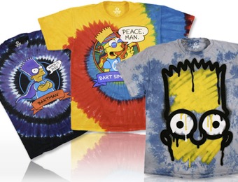 53% off Liquid Blue Simpsons Printed & Tie Dyed Graphic T-Shirts