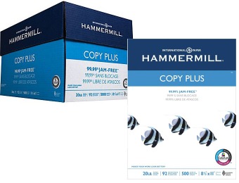 62% off HammerMill Copy Plus Copy Paper, 8 1/2" x 11", Case