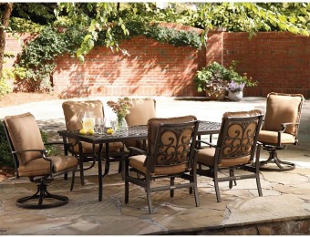 30% off Thomasville Messina 7-Pc Patio Set with Cocoa Cushions