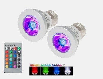63% off 2-Pack Magic LED Light Bulb with Remote