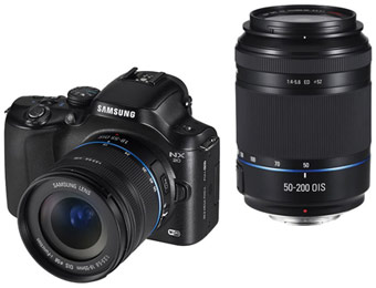 $728 Off Samsung NX20 Kit, 20.3 MP Digital Camera w/ 2 Lenses