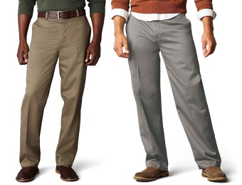 60% off Dockers Men's Signature Khaki D3 Classic Fit Flat Front Pant