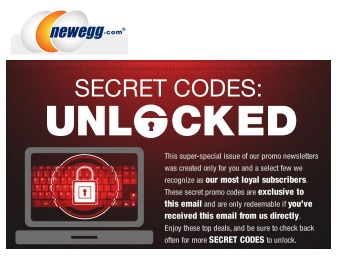 Newegg Secret Codes Unlocked - 13 Hot Deals