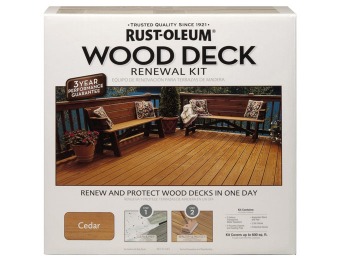 69% off Rust-Oleum 265130 Wood Deck Renewal Kit
