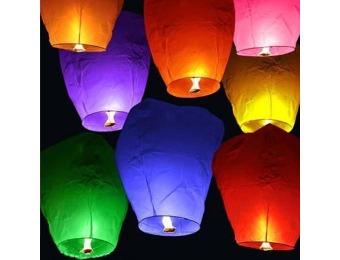 92% off 20 Chinese Sky Fly Multi-Color Fire Lanterns