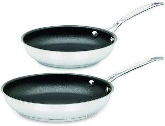 71% off Cuisinart Chef's Classic Stainless Nonstick 2-Pc Skillet Set