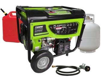 17% off Smarter Tools GP7500DEB, 6,200W Propane or Gas Generator