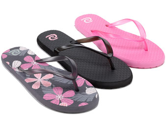 50% Off Girls Rafters Waikiki Flip-Flops, 3-Pack