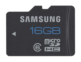 $30 off Samsung 16GB microSD Memory Card Class 6
