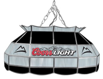 50% off Coors Light 28" Stained Glass Pool Table Lamp