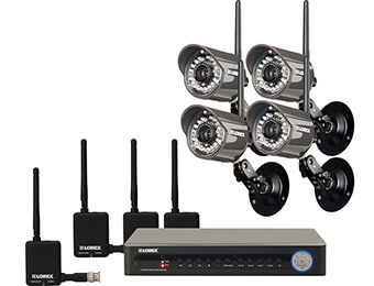 $300 off Lorex 8-Ch, 4-Camera Wireless Surveillance System