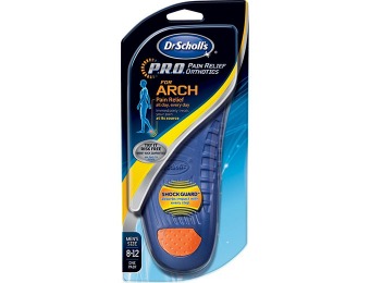 74% off Dr. Scholl's Arch Pain Relief Orthotics, Mens Sizes 8 - 12