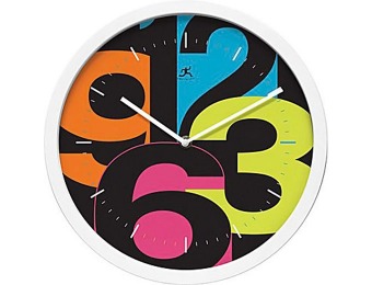 $20 off Infinity Instruments Mojo Aglow Multi Colored Wall Clock