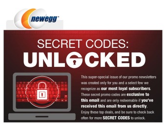 Newegg 48 Hour Secret Code Sale - 15 Great Deals