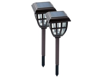 $28 off 2-Pack Nature Power 22076 Solar Garden Lantern Lights