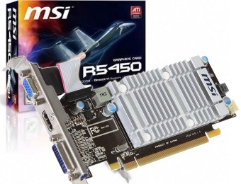 40% off MSI Radeon HD 5450 1GB 64-Bit DDR3 Video Card