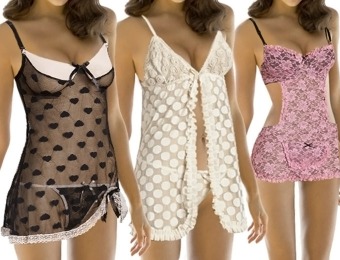 83% off 5th Ave. Intimates Lingerie Set with Matching Underwear