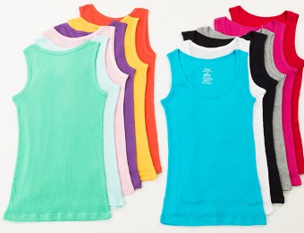 73% off 12-Pack of Women's Ribbed Cotton Muscle Tank Tops