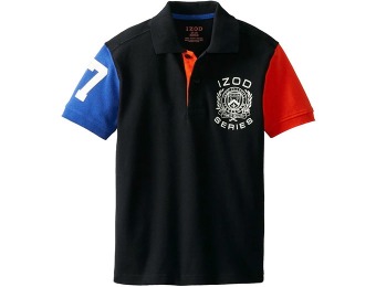88% off Izod Boys Short Sleeve Pique Polo Shirt, 4 Sizes