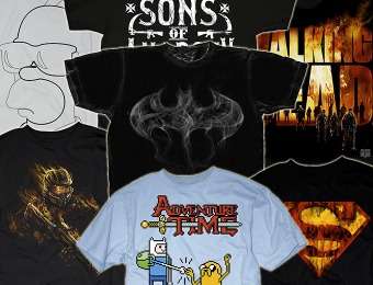 57% off Changes Graphic T-Shirts, 25 Styles - Halo, Batman, Simpsons