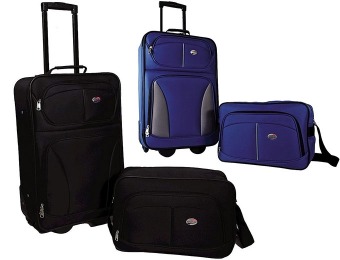 80% off American Tourister 2pc Luggage Set - Black, Blue or Orange