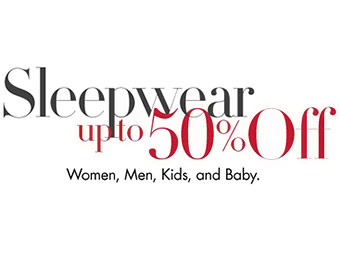 Up to 50% off Sleepwear Sale