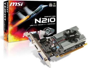 85% off MSI GeForce 210 1GB PCI Express 2.0 x16 Video Card