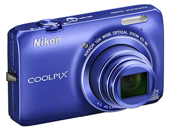 41% off Nikon CoolPix S6300 16MP Digital Camera with 10x Zoom