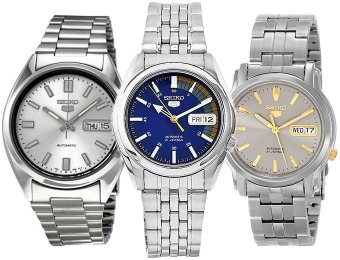 77% off Seiko 5 Collection Men's Watches, 16 Styles