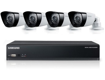 66% off Refurb Samsung 4-Ch DVR Security System w/ 4 IR Cameras