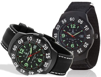80% off Smith & Wesson Special Ops Men's Watches, 2 Styles