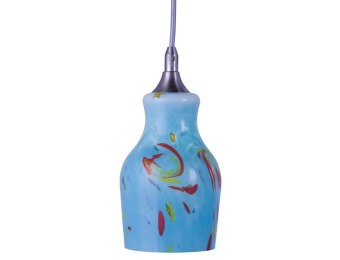 66% off Hampton Bay Hanging Pendant with Multi-Color Shade