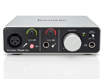 60% off Focusrite iTrack Solo Audio Interface for iPad, Mac and PC