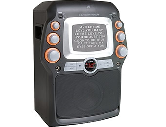$50 off GPX JM332B CD+G Karaoke System with 5" B&W Monitor