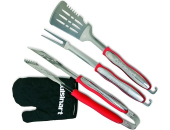 68% off Cuisinart 3-Piece Grilling Tool Set with Grill Glove