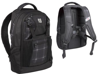 $20 off F&#363;l Backpack Laptop Case - Gray Plaid