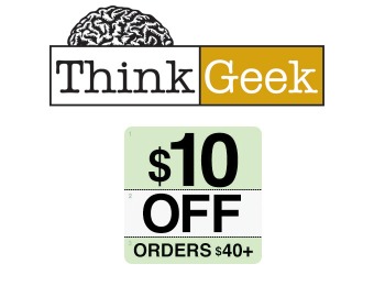 Save $10 off of Any Order of $40 or More at ThinkGeek