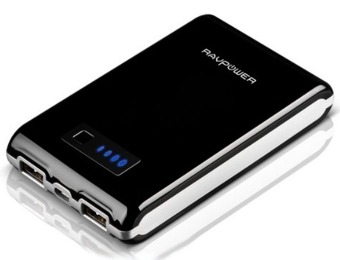 71% off RAVPower PB07 Portable Dual USB 10400mAh Battery Pack