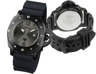 60% off Infantry Men's Black Rubber Stainless Steel Watch