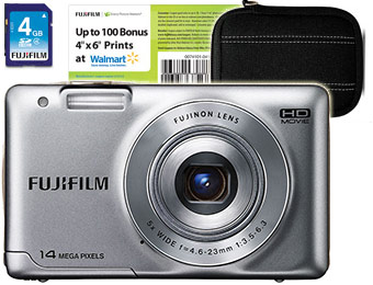 Extra $30 off Fuji Finepix JX500 Digital Camera + 4GB Card + Case