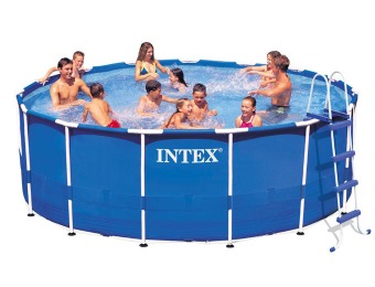 58% off Intex 15' x 48" Metal Frame Swimming Pool