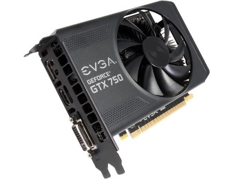 $20 off EVGA GeForce GTX 750 1GB Video Card