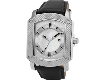 $448 off JBW Men's Polaris Knurled Pattern Square Diamond Watch
