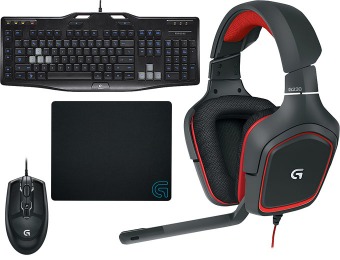 33% Logitech Gaming Headset, Keyboard, Mouse & Mouse Pad