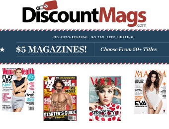 DiscountMags $5 Magazine Subscription Sale - 50+ Titles