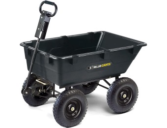 $61 off Gorilla Carts GOR866D Heavy-Duty Garden Poly Dump Cart