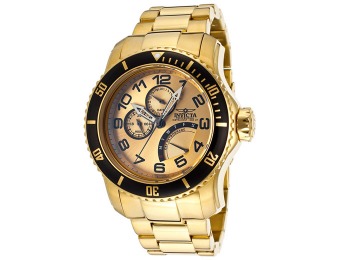 90% off Invicta 15343 Pro Diver 18K Gold Plated Men's Watch