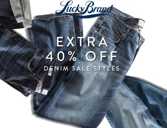 Extra 40% off Denim Sale Styles at Lucky Brand